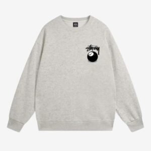 Nike X Stussy 8 Ball Grey Crew