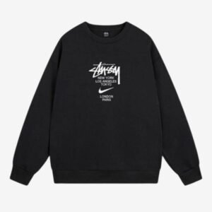 Nike X Stussy International Black Crew