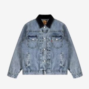 Stussy X Levi Jeansjacke Mit Prägung