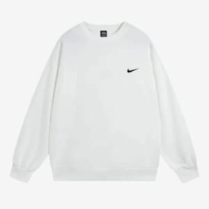 Stussy X Nike The Wide World Tribe, White Crew Neck Shirt